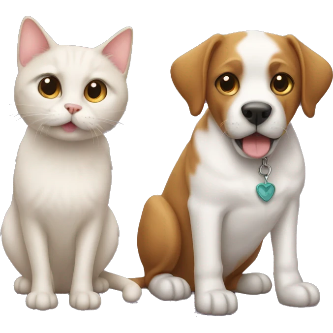Cat and Dog emoji