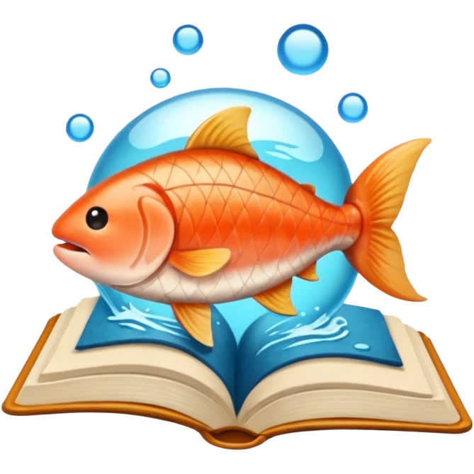 Livro cor salmão emoji