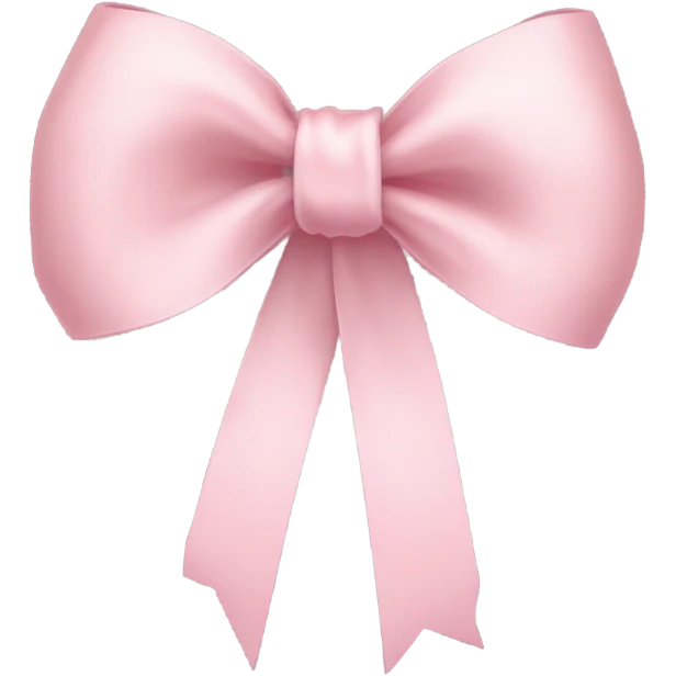 baby pink ribbon emoji