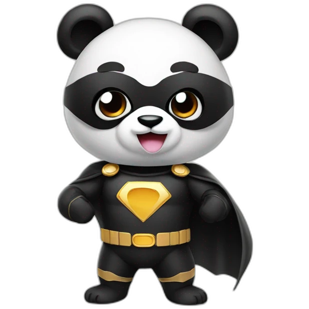 super hero panda emoji
