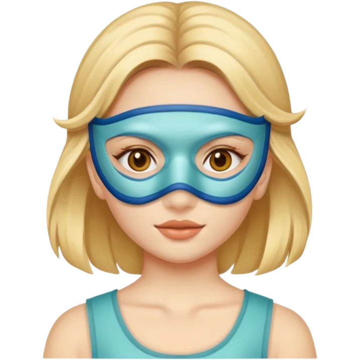 Clean girl with mask  emoji