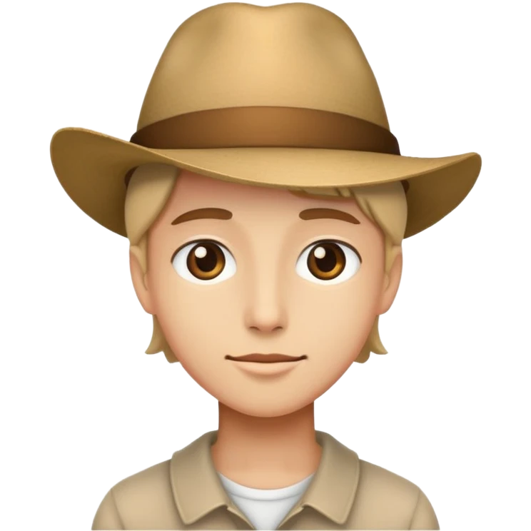 Caca con un gorro emoji