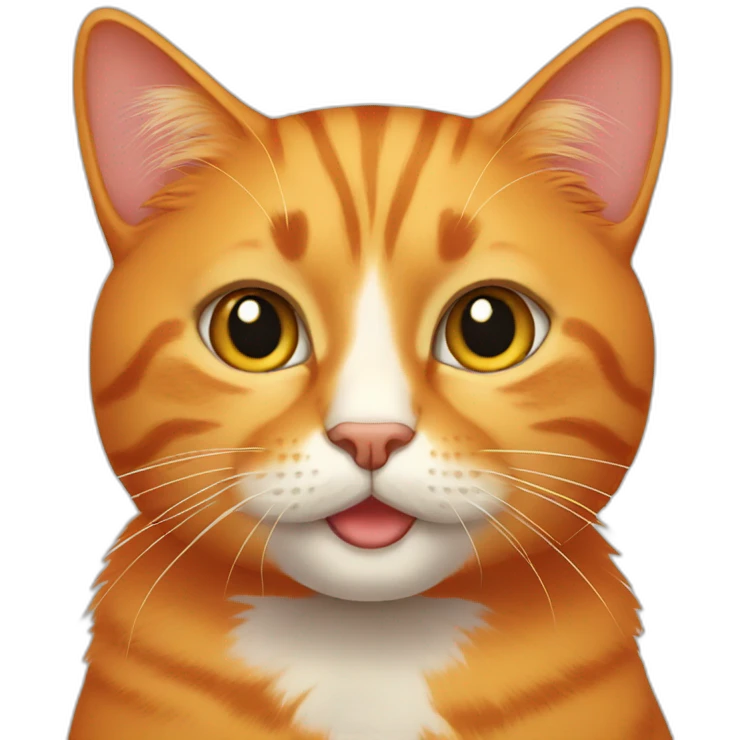 all orange cat emoji
