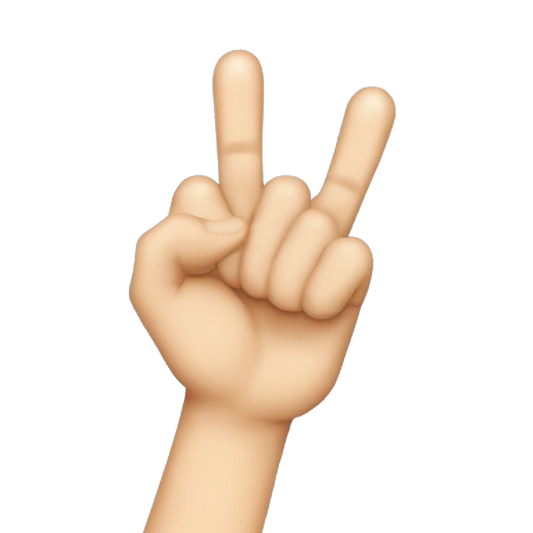 Drei Finger hoch also Daumen, Zeigefinger und Mittelfinger die anderen unten (Hand) 👆🏻wie das nur noch mittelfinger hoch emoji