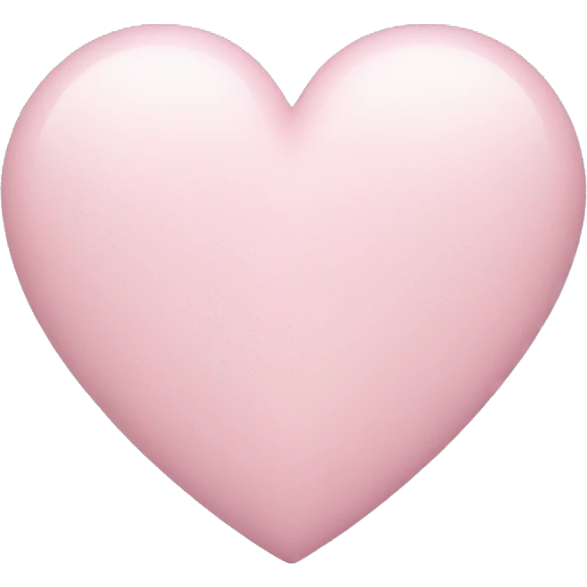Pastel pink heart emoji