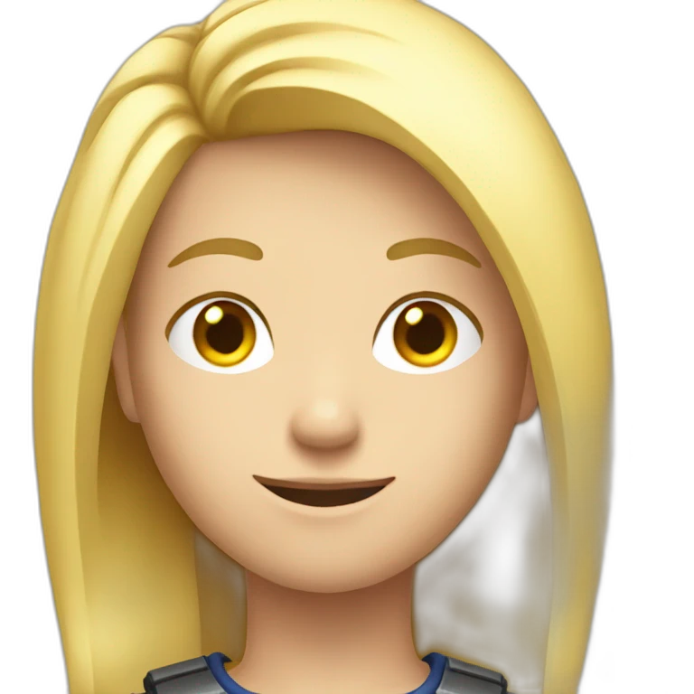 Gamer with blond emoji