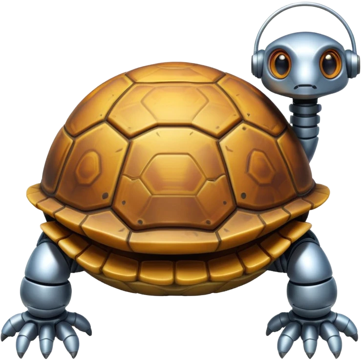 A robot turtle emoji