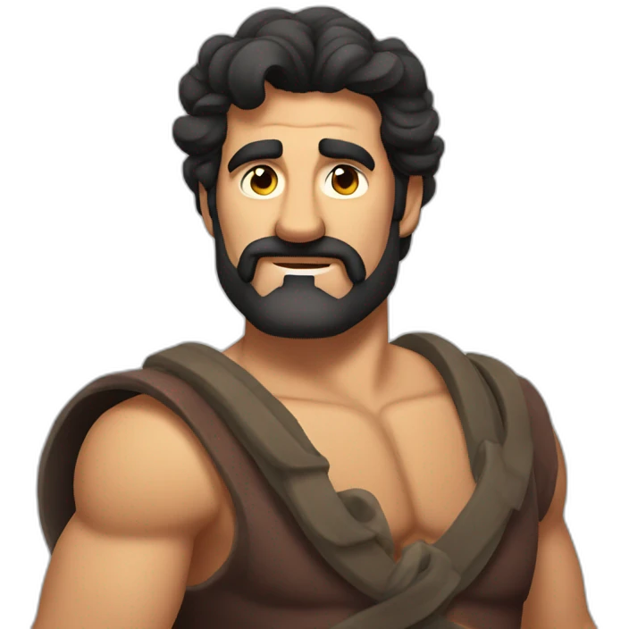 Hercule Disney with just upper body emoji