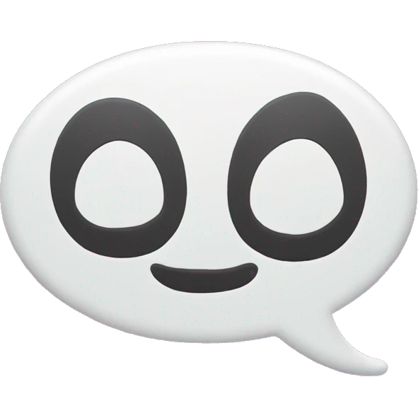 Create an emoji of a speech bubble with the words ‘GG’ in bold letters, using a fun and casual font, like in gaming chat dialogues. emoji