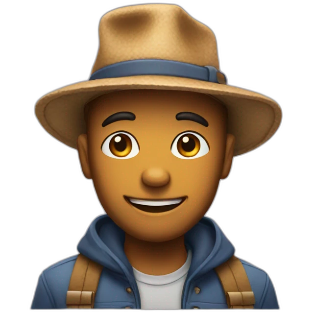 Groose with a hat emoji