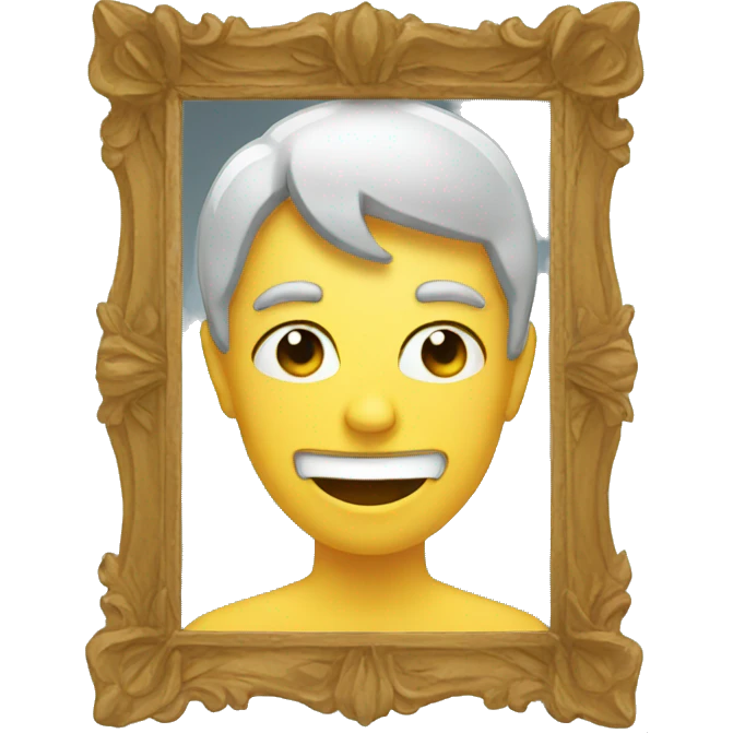face holding up a mirror emoji