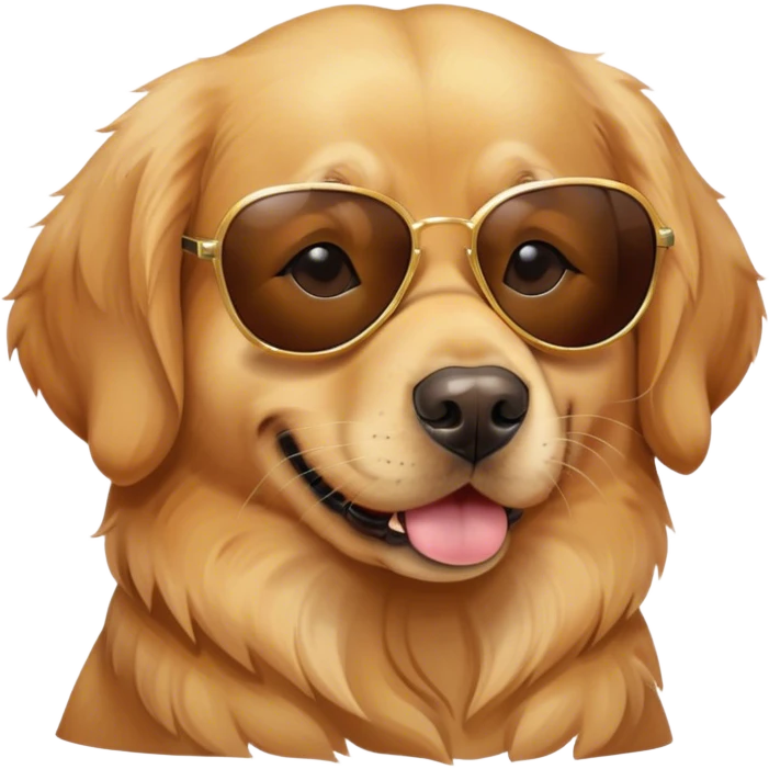 a dog with sunglasses  emoji