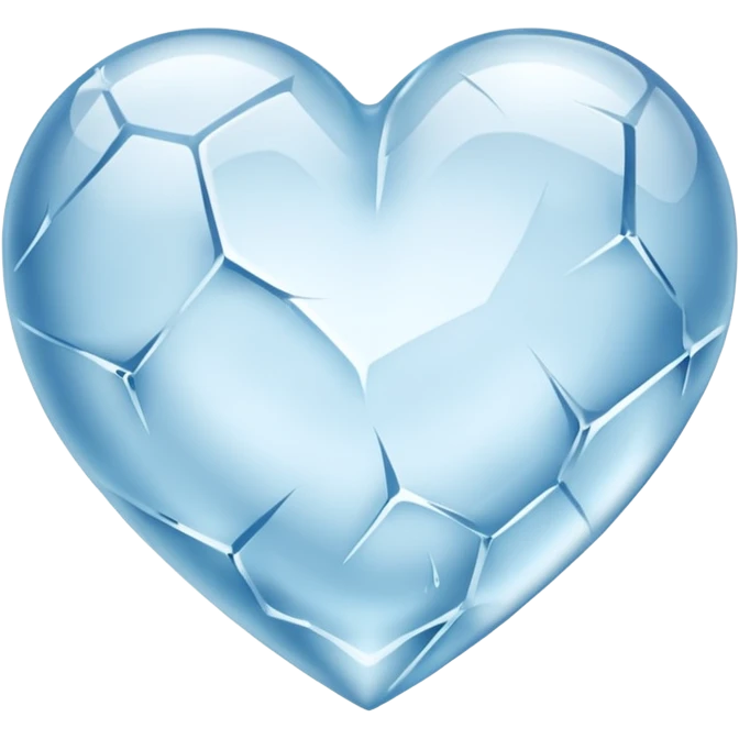 Corazón de hielo emoji