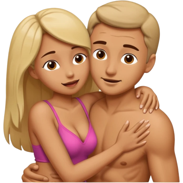 Que tenga sexo el chico con la chica en la posición de perrito que se vea el pene y la vagina  emoji