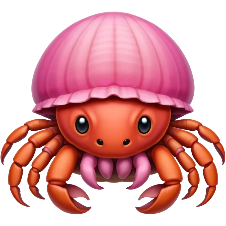 Girly hermit crab emoji