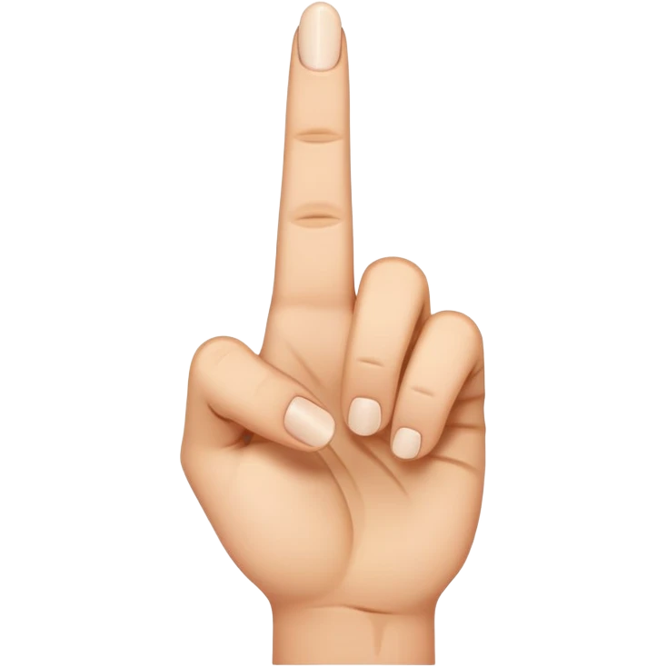 Two middle fingers emoji