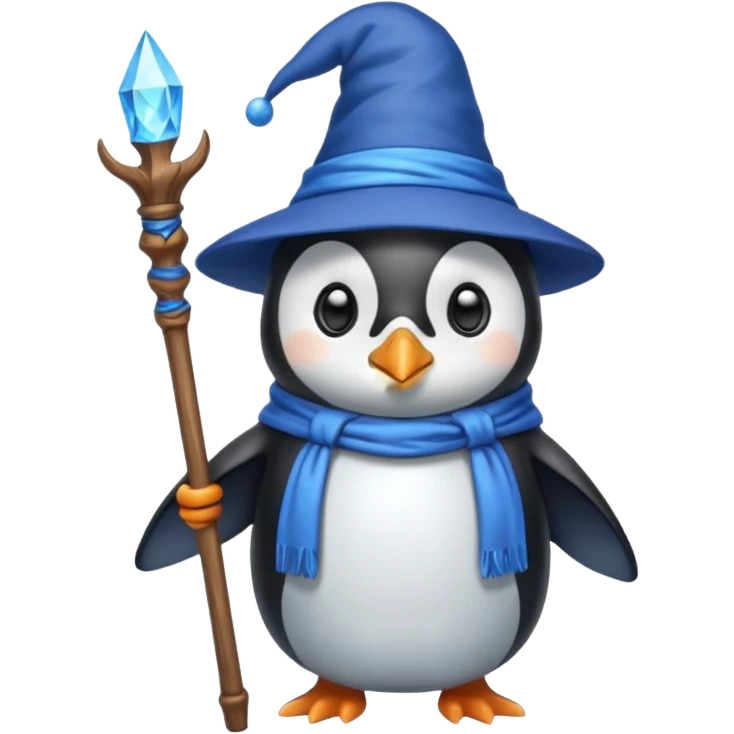 Penguin Wizard emoji