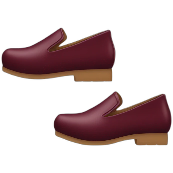 Chaussures bordeaux  emoji