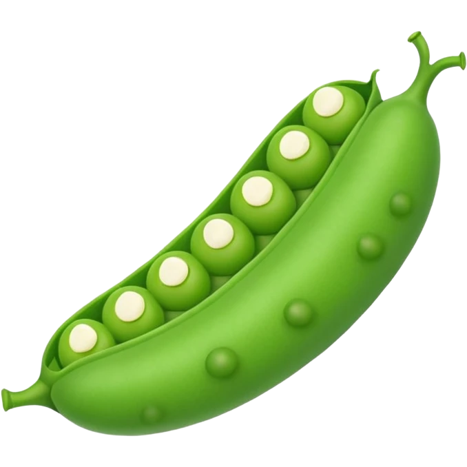 Cute scream peas in pod emoji