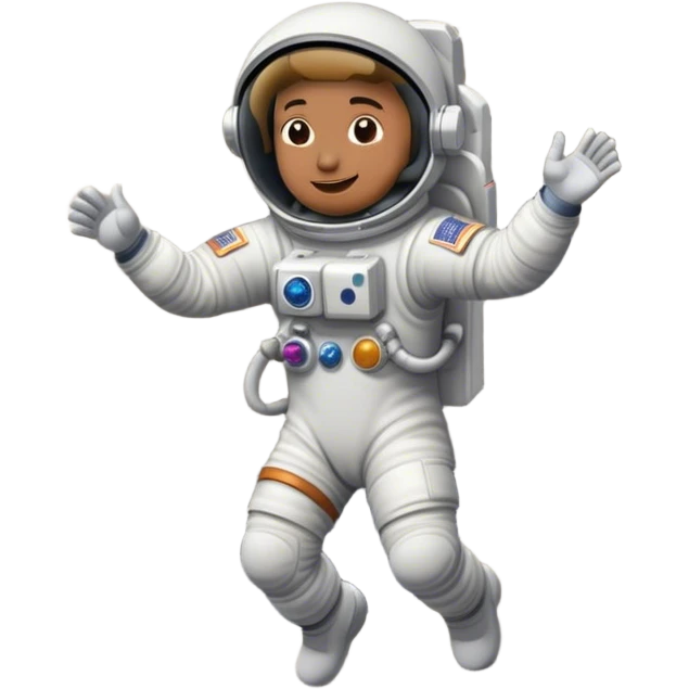 Astronaut on the Moon dancing emoji