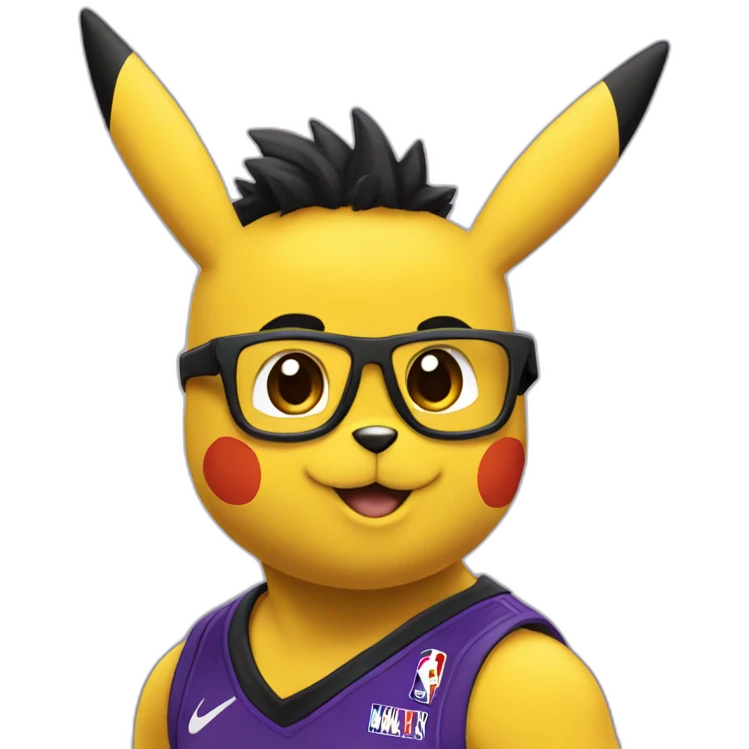 Pikachu in Lakers  emoji