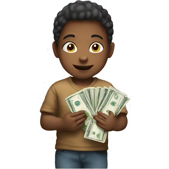 Child With Money in Hand  emoji