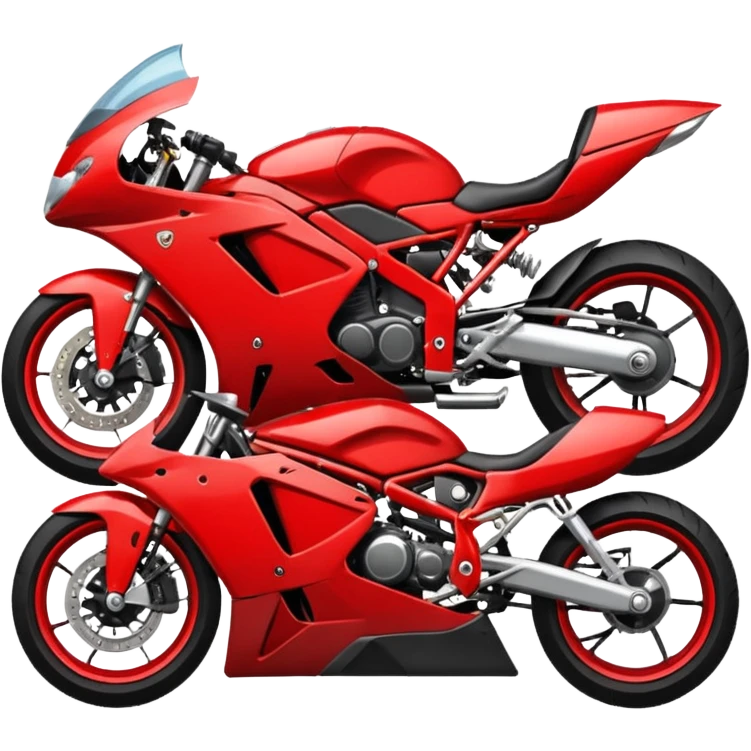 sports motorcycle lying on the ground emoji