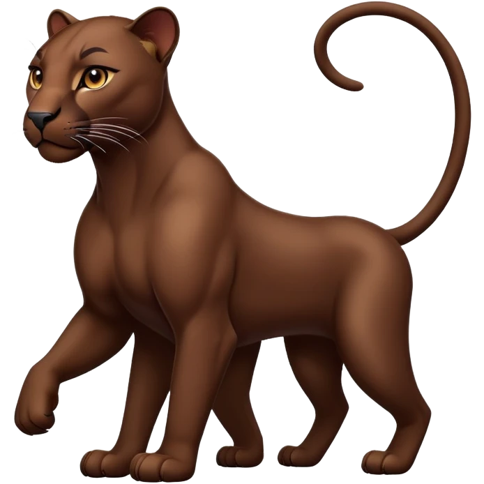 Brown panther nice and sleek emoji