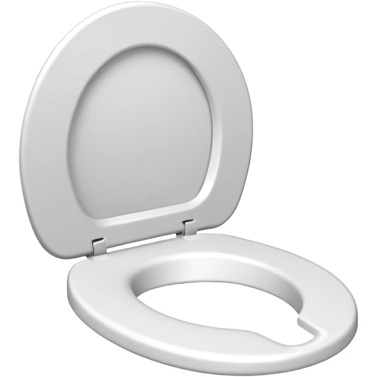 Paper toilet seat with a hole it emoji