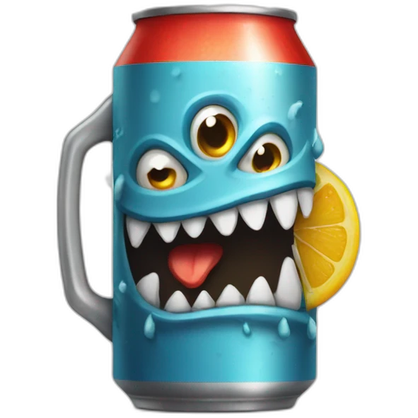 Monster avec canette emoji