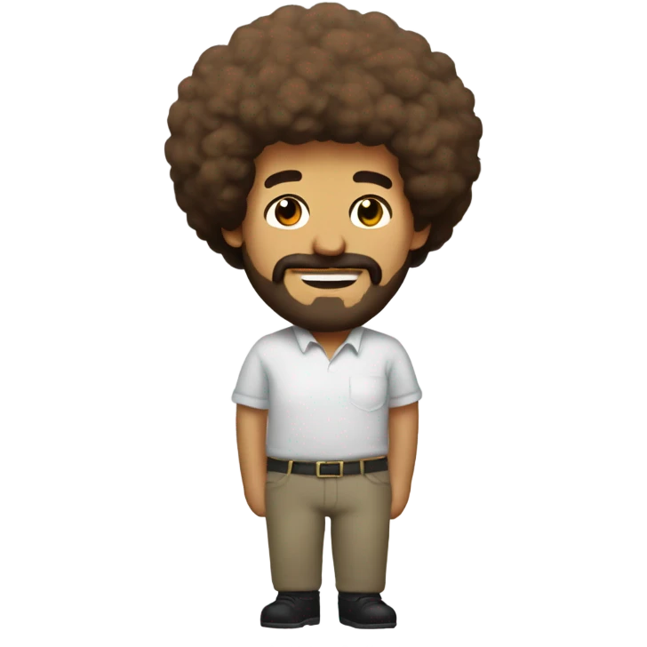 Bob Ross in a tutu  emoji