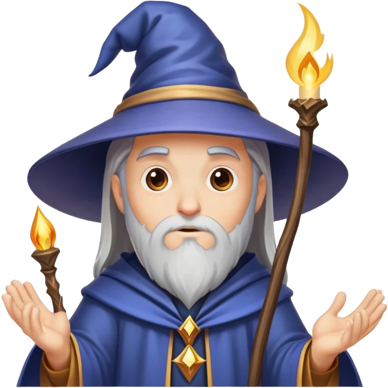 Wizard casting spells emoji