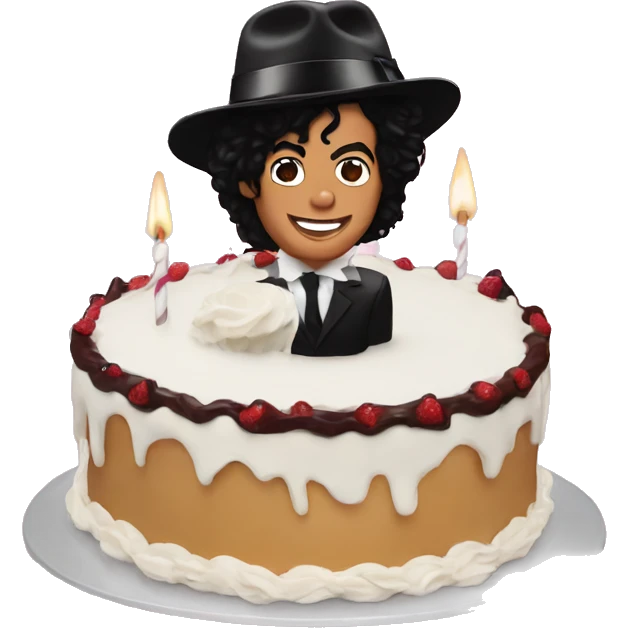 Michael Jackson as a piece of cake  emoji