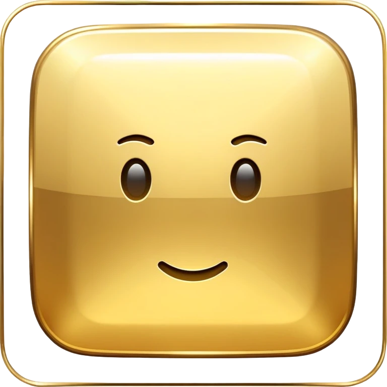 золотой квадрат emoji