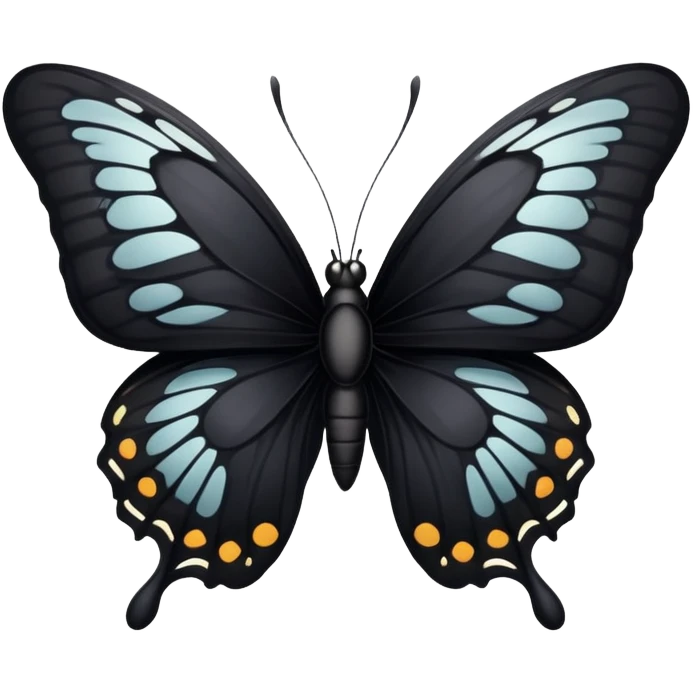 Black butterfly emoji