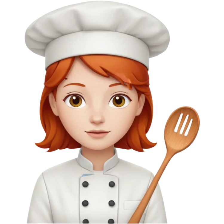 Redhead chef emoji