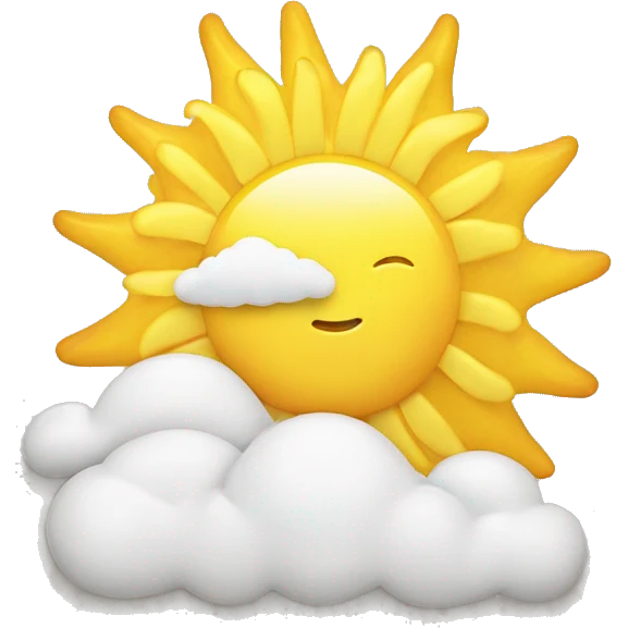 Sunshine and clouds with text "Good Vibes Only" emoji