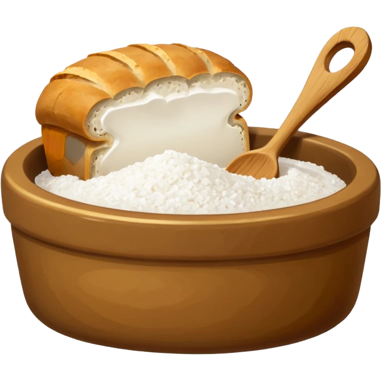  simple salt cellar and bread   emoji