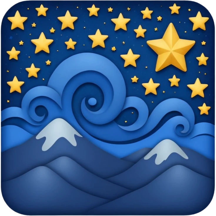 Starry night emoji