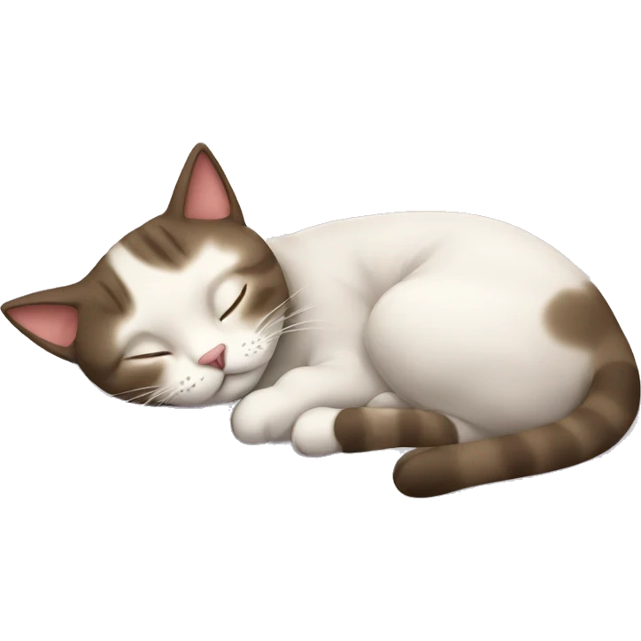 cat sleeping on bed emoji
