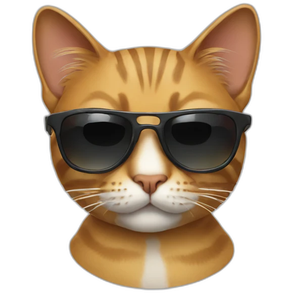 Cat with sunglasses emoji