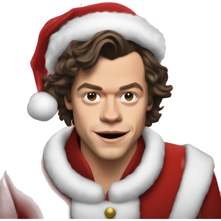 harry styles as santa claus emoji