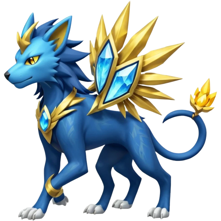 Luxray-Manectric-Solgaleo-fusion emoji
