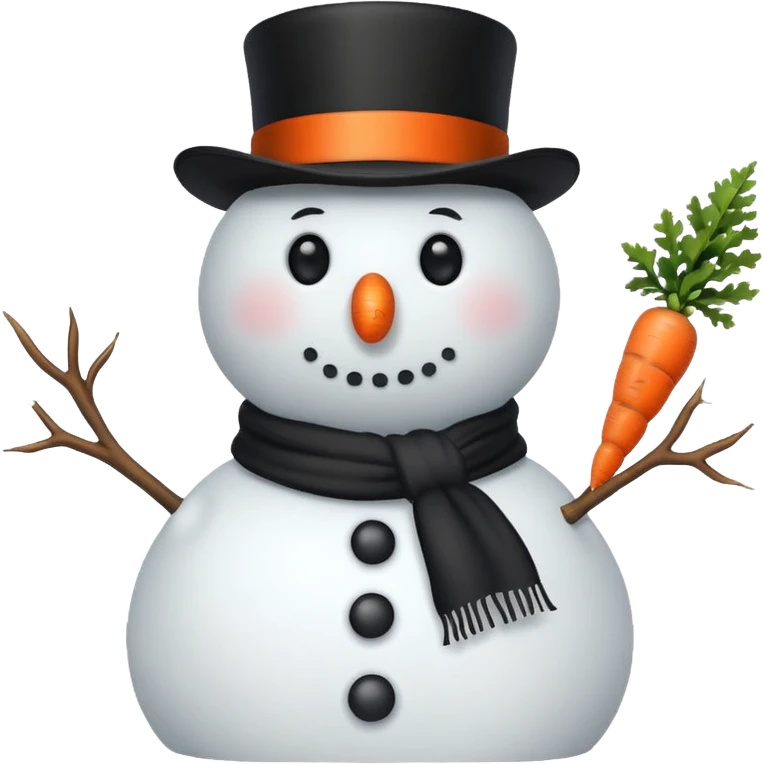 A snowman emoji