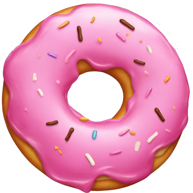 pink donut emoji