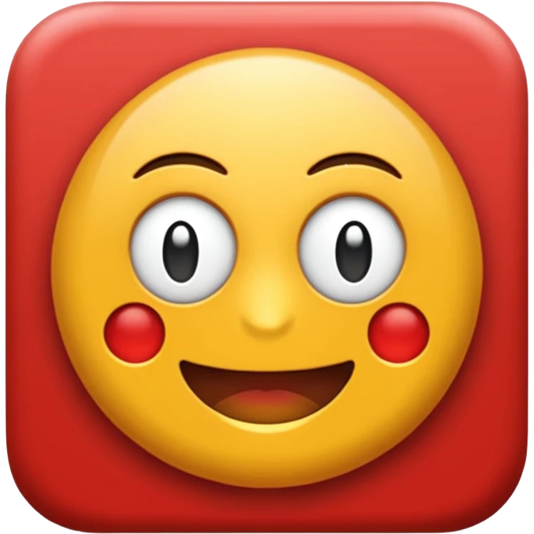 Надпись "ОТПУСК" белыми буквами на красном фоне emoji