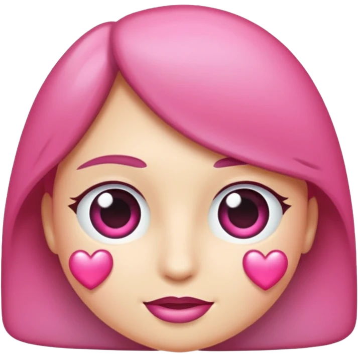 Coração metade rosa escuro e metade branco emoji