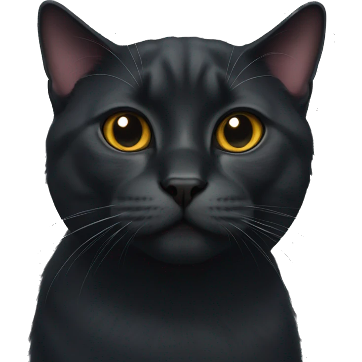 Black British cat emoji