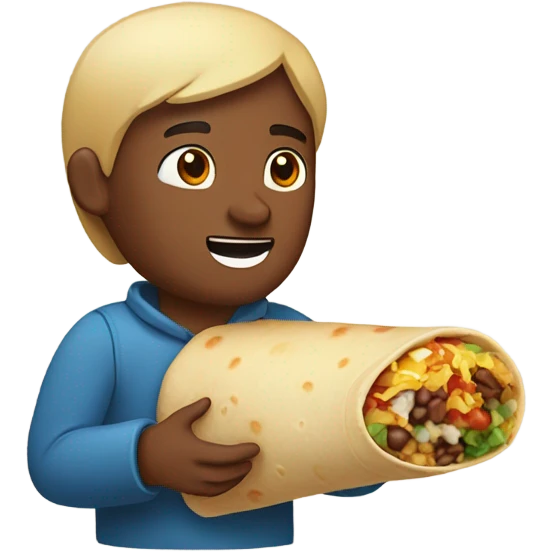 Me eating a burrito  emoji