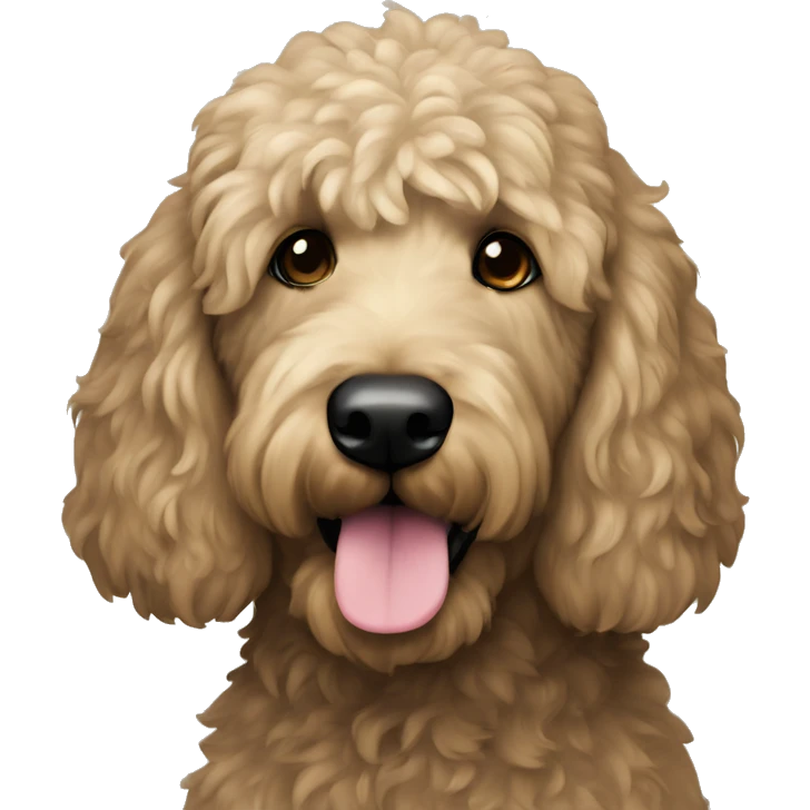  black golden doodle emoji